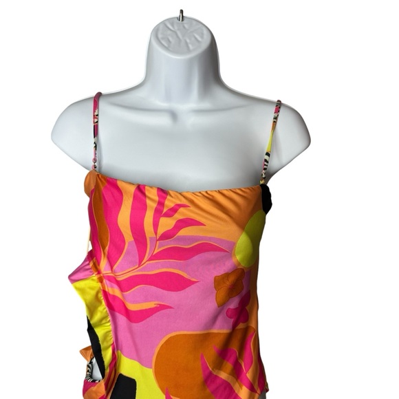 Agua Bendita x REVOLVE NEW Esme Reversible Colorful One Piece Swimsuit Size L - Picture 4 of 9
